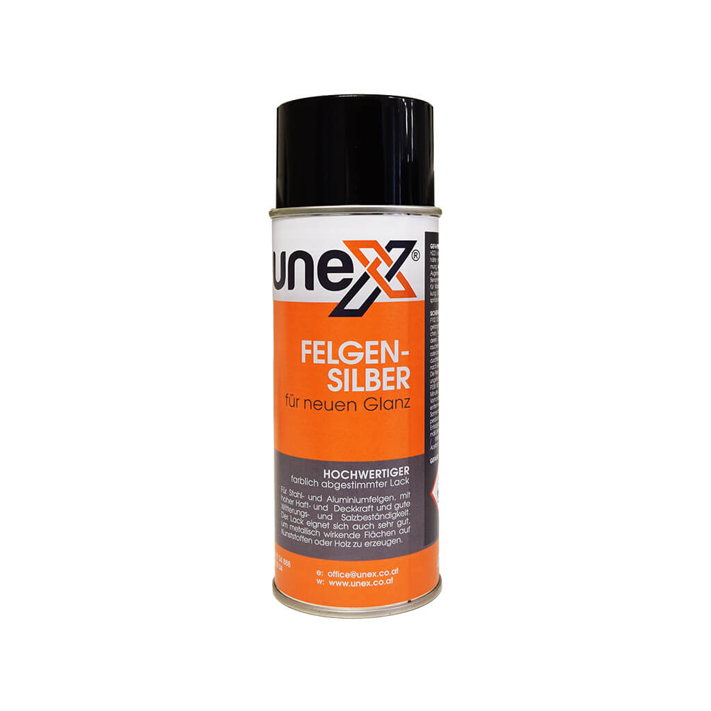 UNEX Felgensilber  400ml – Profi Spraylack für KFZ, Metall & Werkstatt