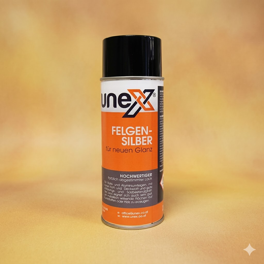 UNEX Felgensilber  400ml – Profi Spraylack für KFZ, Metall & Werkstatt