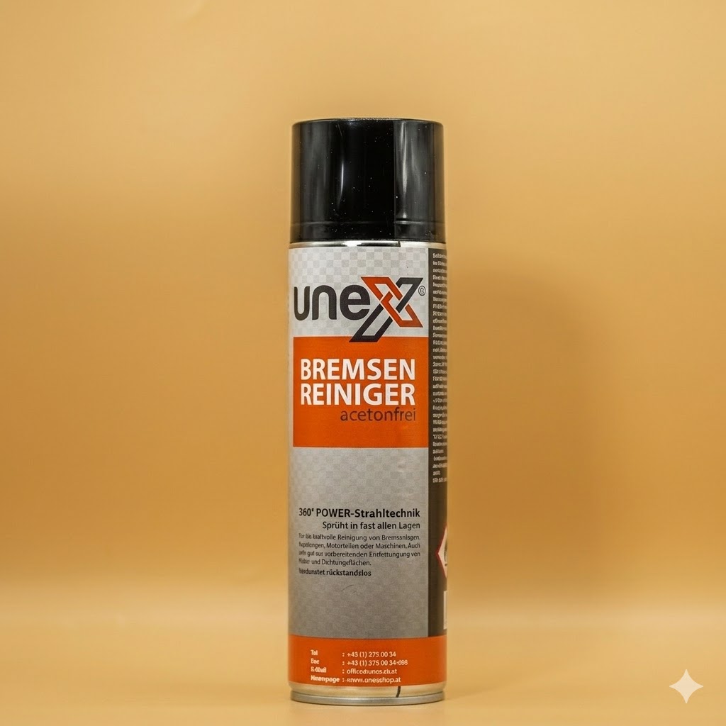 UNEX Bremsenreiniger Spray 500ml – Profi Reiniger für KFZ & Werkstatt