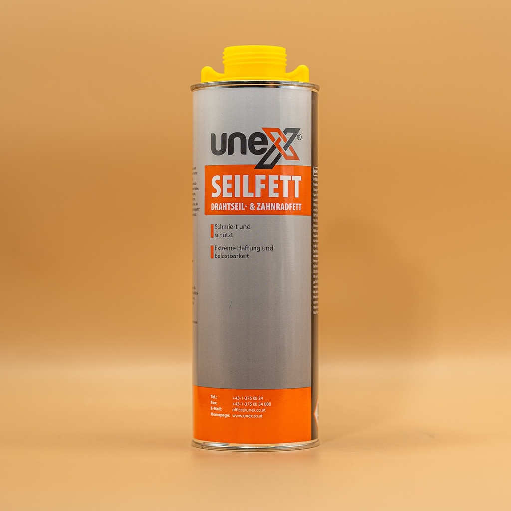 UNEX DSF-Seilfett Spray 1 L – Hochdruck Schmiermittel für Seile & Ketten