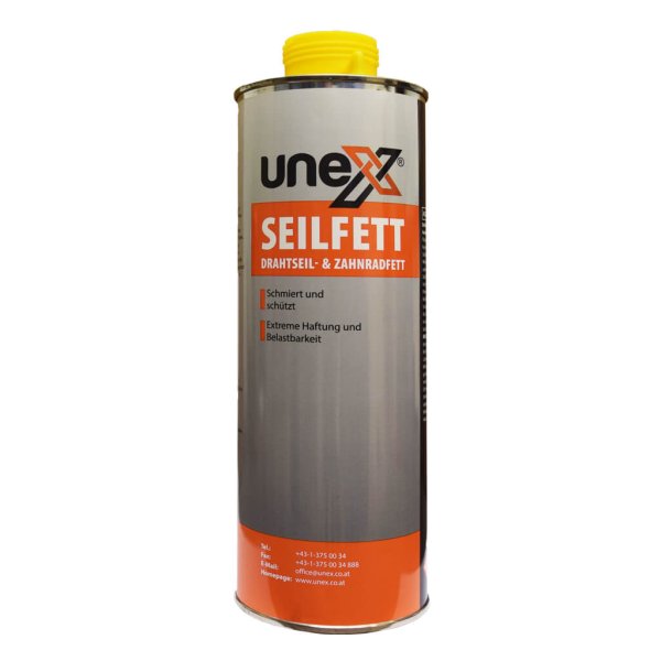UNEX DSF-Seilfett Spray 1 L – Hochdruck Schmiermittel für Seile & Ketten