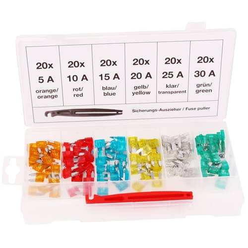 KFZ-Mini-Sicherungssortiment 121-tlg. 
