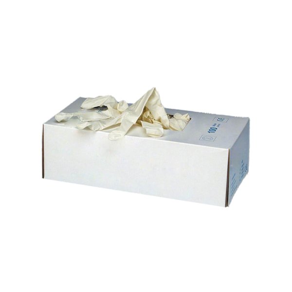 Latex Handschuhe Puderfrei M 100 Stück/Pack.