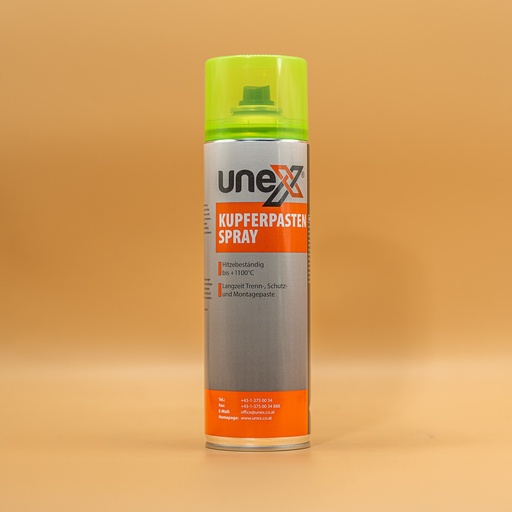 [UNEX11027] UNEX Kupferpasten Spray 500ml – Hochtemperatur Kupferspray für KFZ & Werkstatt